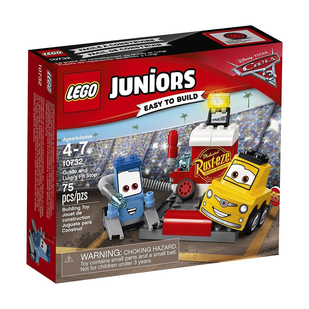 Lego® juniors - il pit stop di guido e luigi (4-7 anni)