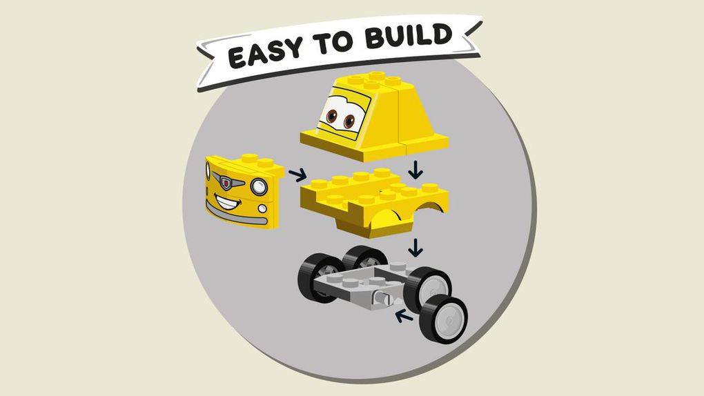 Lego® juniors - il pit stop di guido e luigi (4-7 anni)