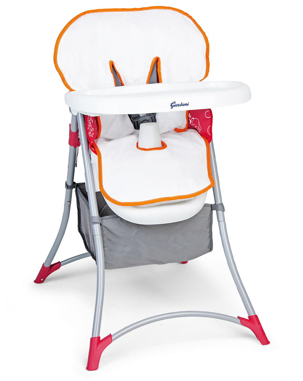 Copri seggiolone in spugna bordo arancio