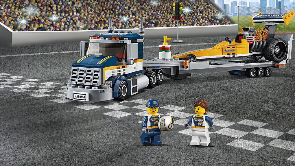 Lego® city - trasportatore di dragster (5-12 anni)