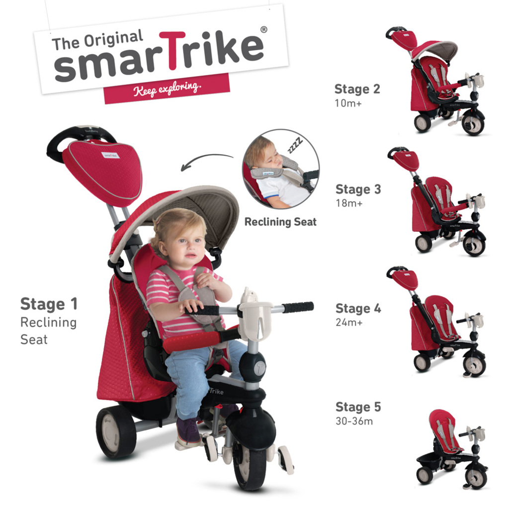 Smartrike 5-in-1 infinity rosso