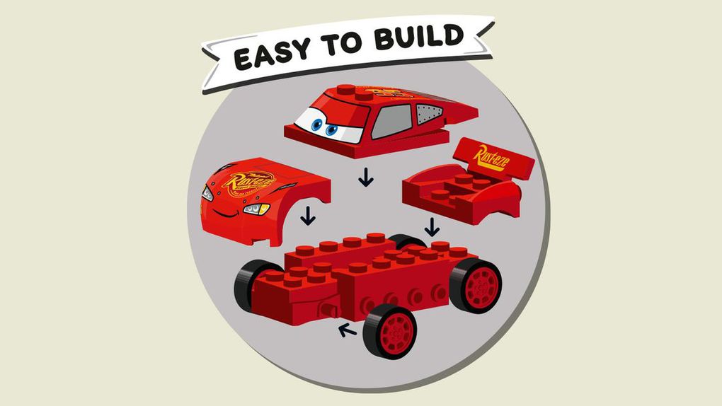 Lego® juniors  - rampa di lancio di saetta mcqueen (4-7 anni)