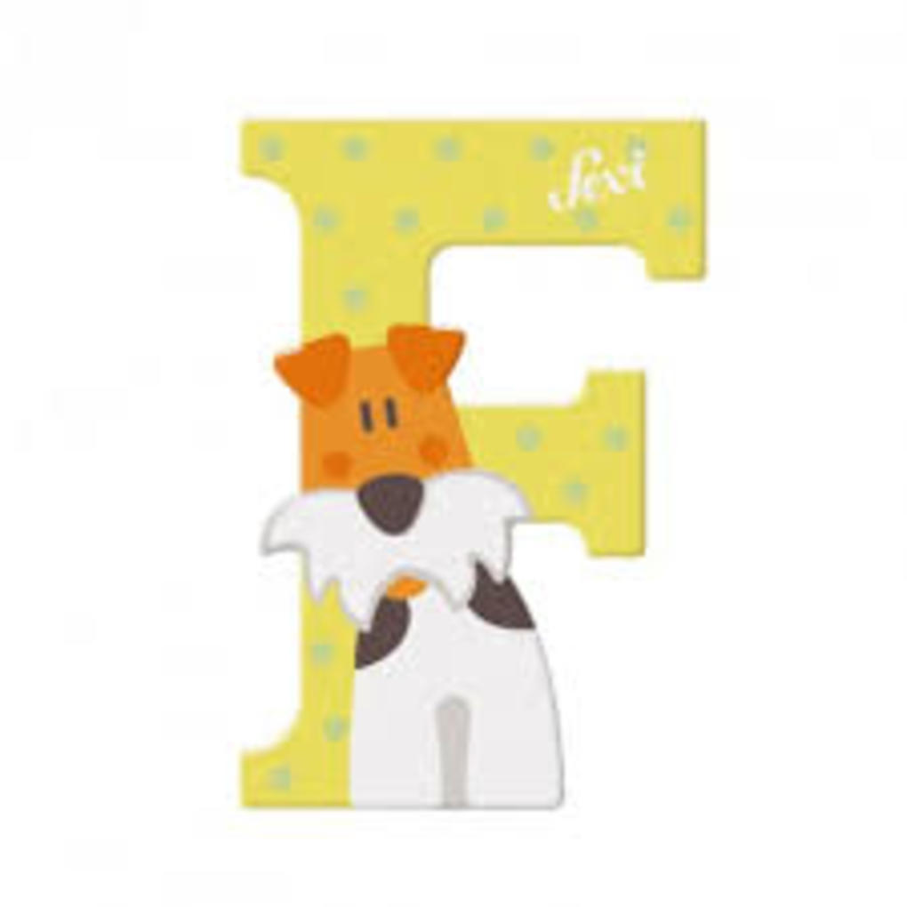 Lettera f fox terrier