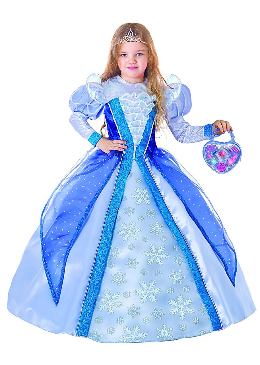 Costume bambina principessa delle nevi (3-4 anni)