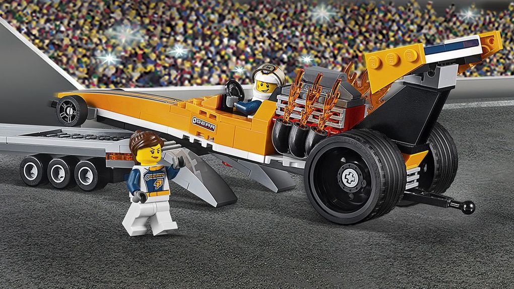 Lego® city - trasportatore di dragster (5-12 anni)