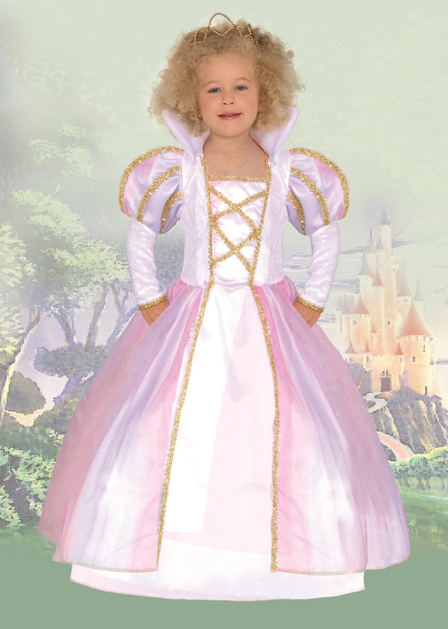 Costume bambina principessa arcobaleno (4 anni)