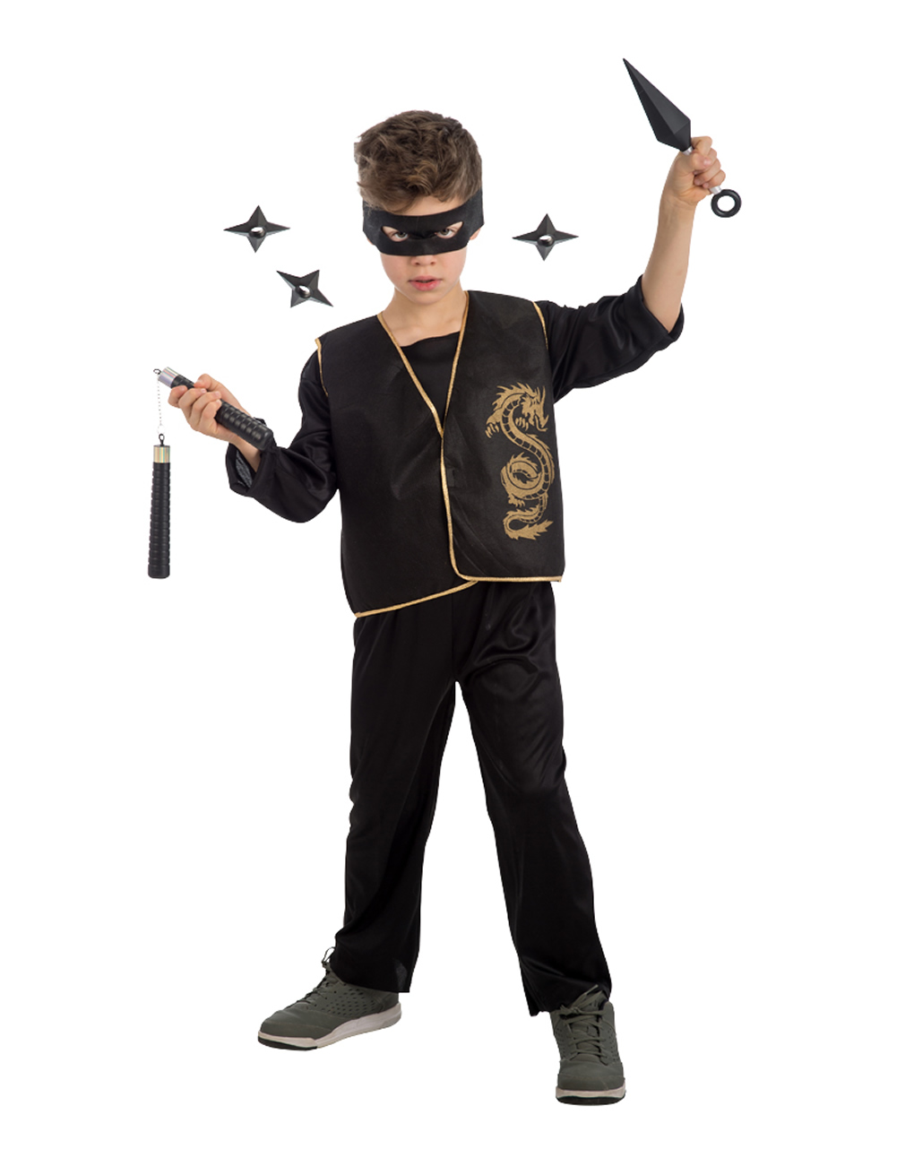Set ninja (gilet, armi e maschera)