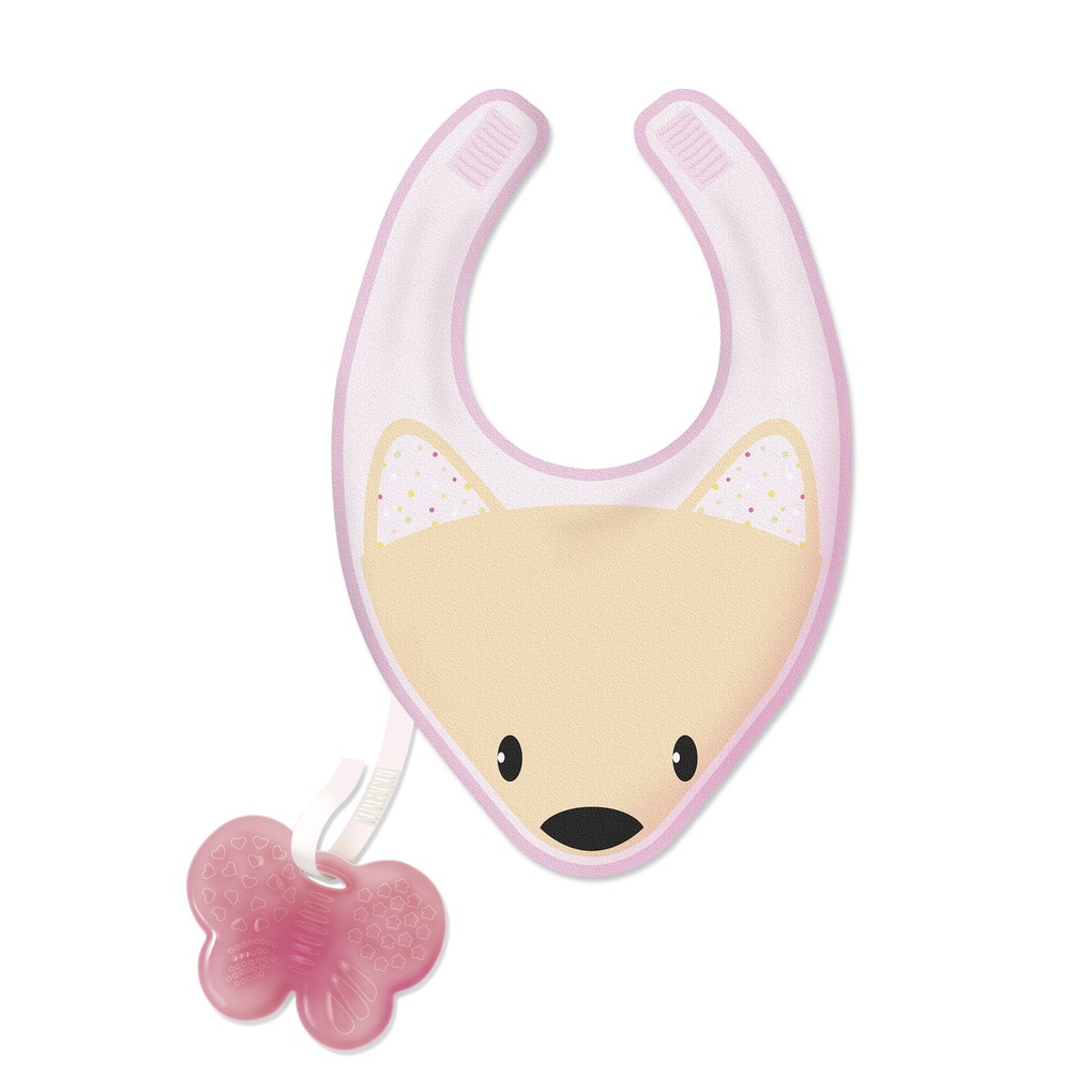 Bavaglino con massaggiagengive bimba chicco