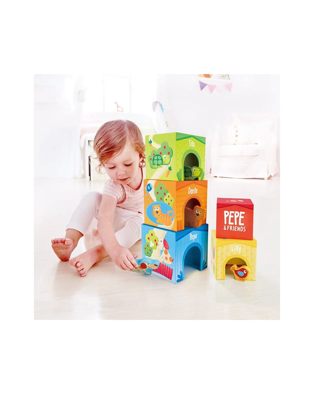 Hape - blocchi impilabili in cartone