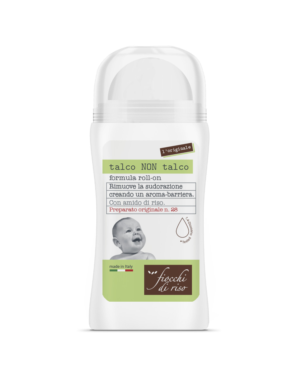 Roll-on talco non talco 60ml - fiocchi di riso