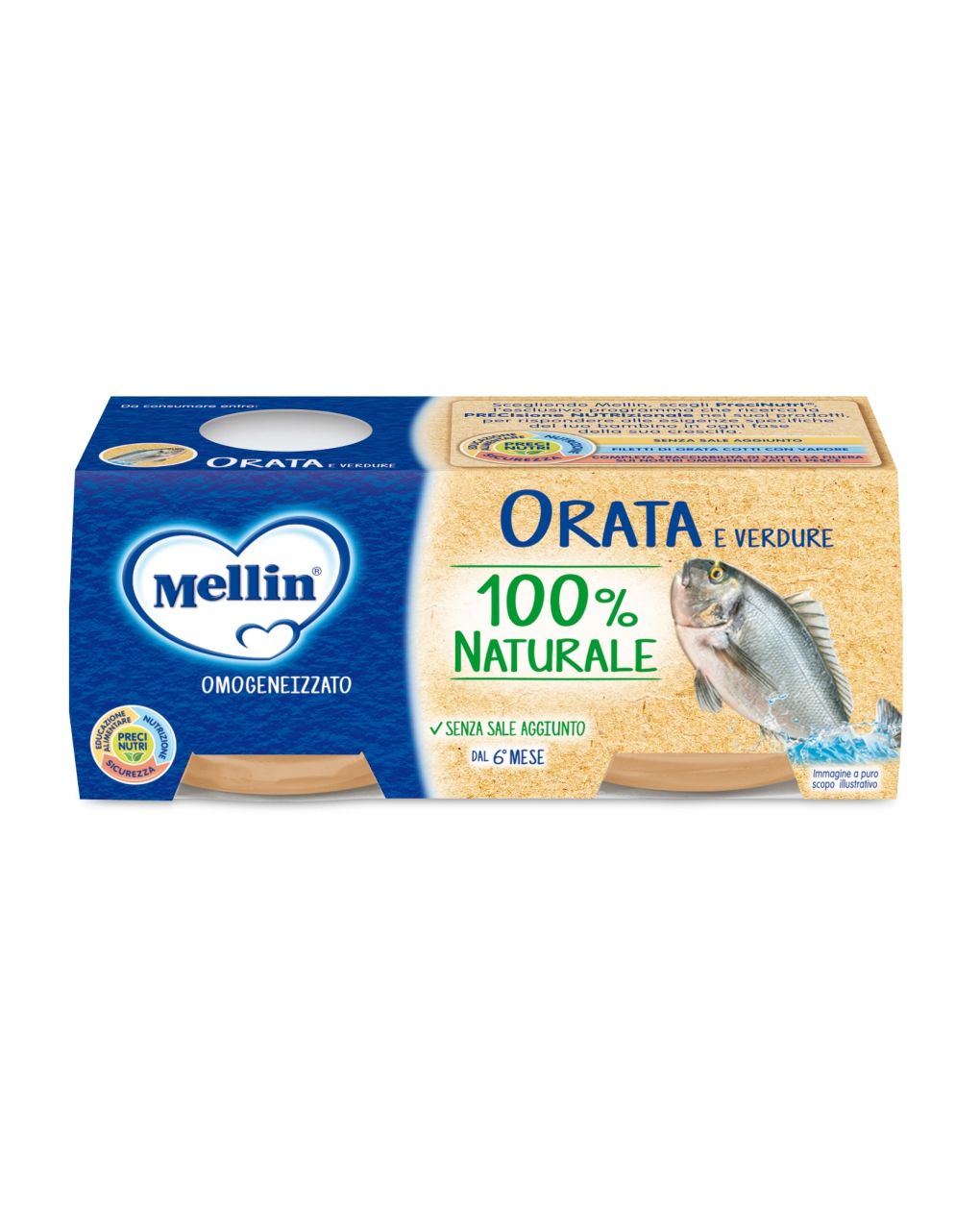 Mellin - omogeneizzato orata 2x80g