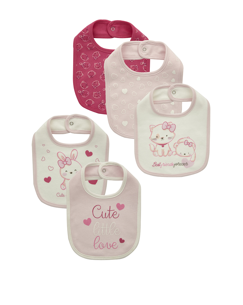 Pack x5 bavaglini interlock