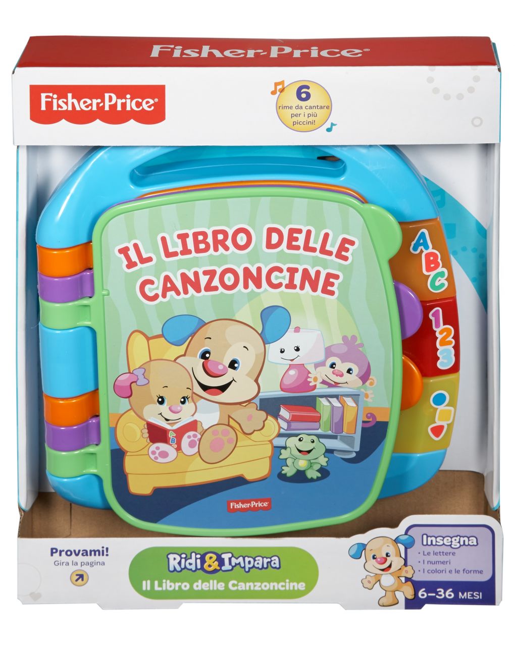 Fisher price - libro delle canzoncine ridi & impara