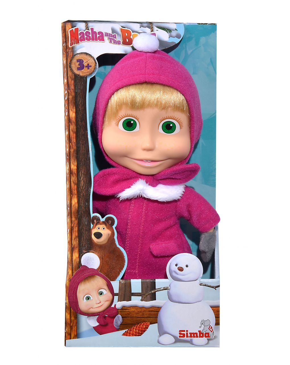 Masha & orso - masha bambola inverno cm 23