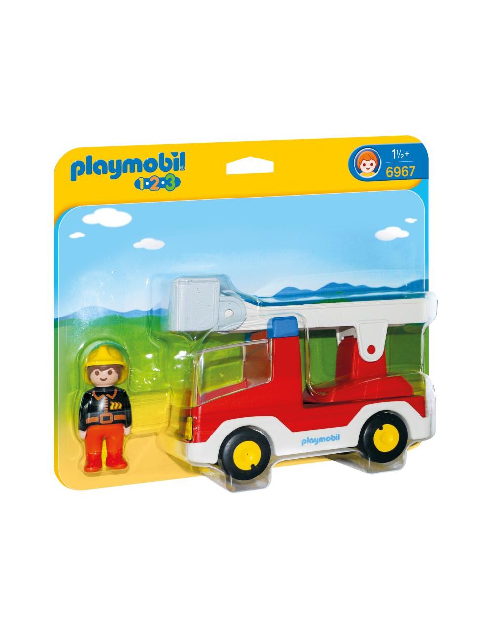 Playmobil - autoscala  pompieri 1.2.3