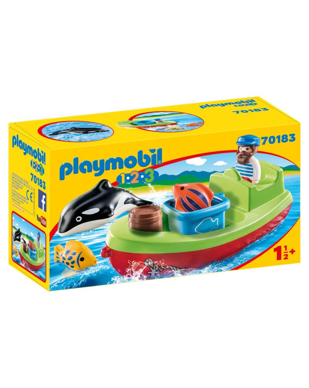 Playmobil - barca del pescatore 1.2.3