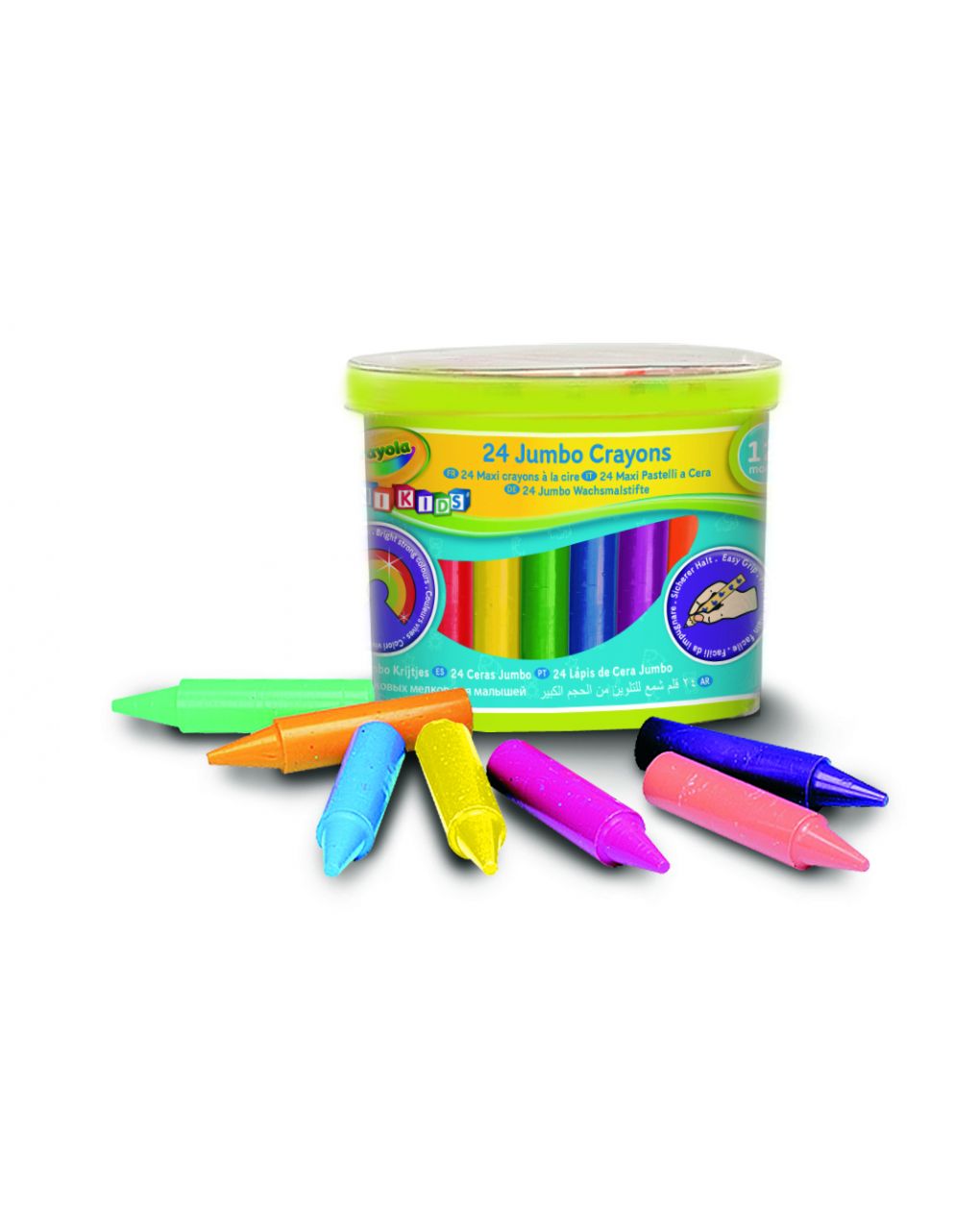 Crayola - 24 maxi pastelli a cera mini kids