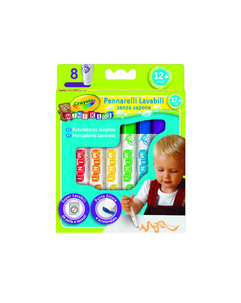 Crayola - 8 colori fibra mini kids