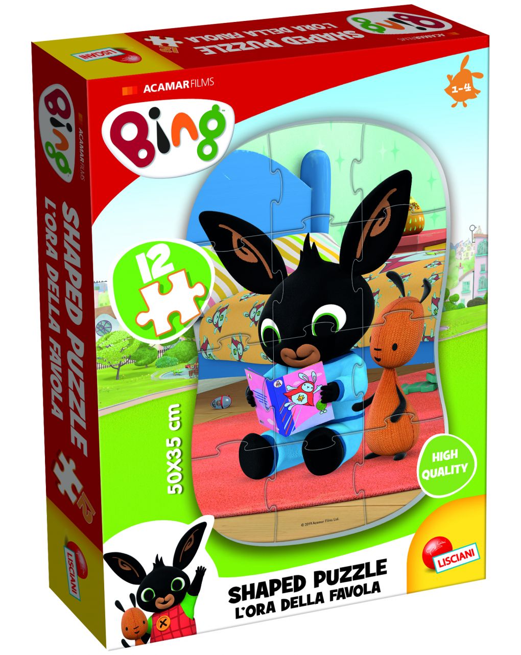 Bing my first shaped puzzle 12 - l'ora della favola