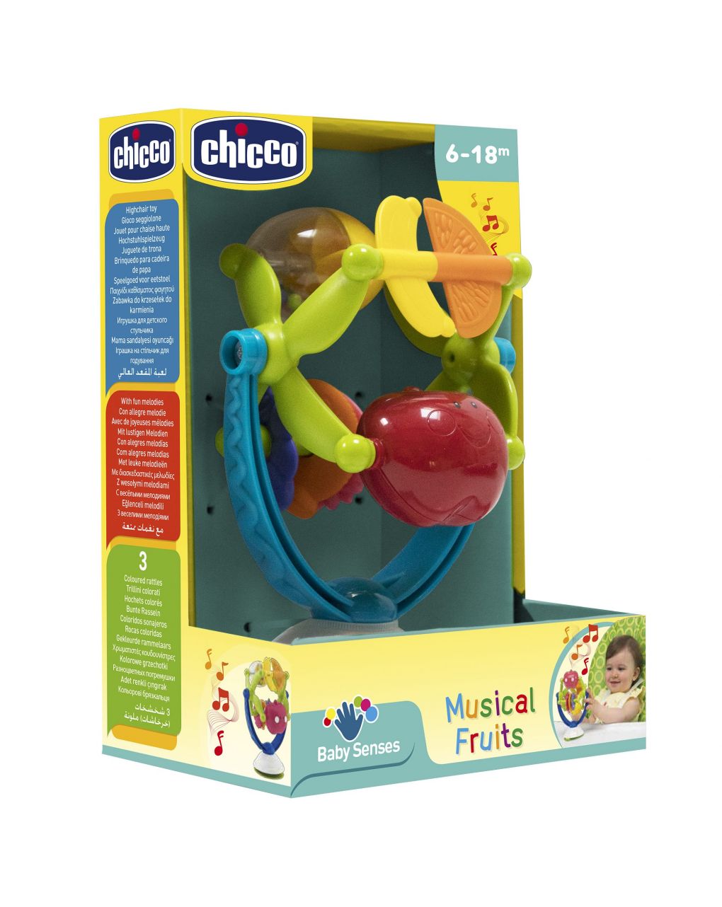 Chicco - gioco seggiolone frutta musicale