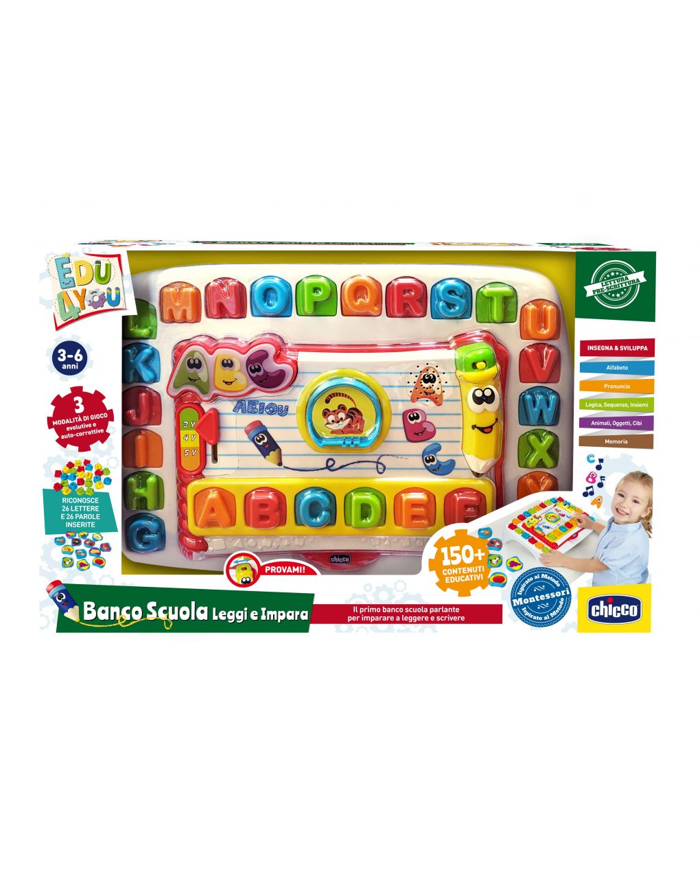 Chicco - banco scuola, leggi & impara - edu4you