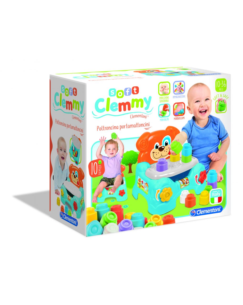 Clemmy - poltroncina porta mattoncini