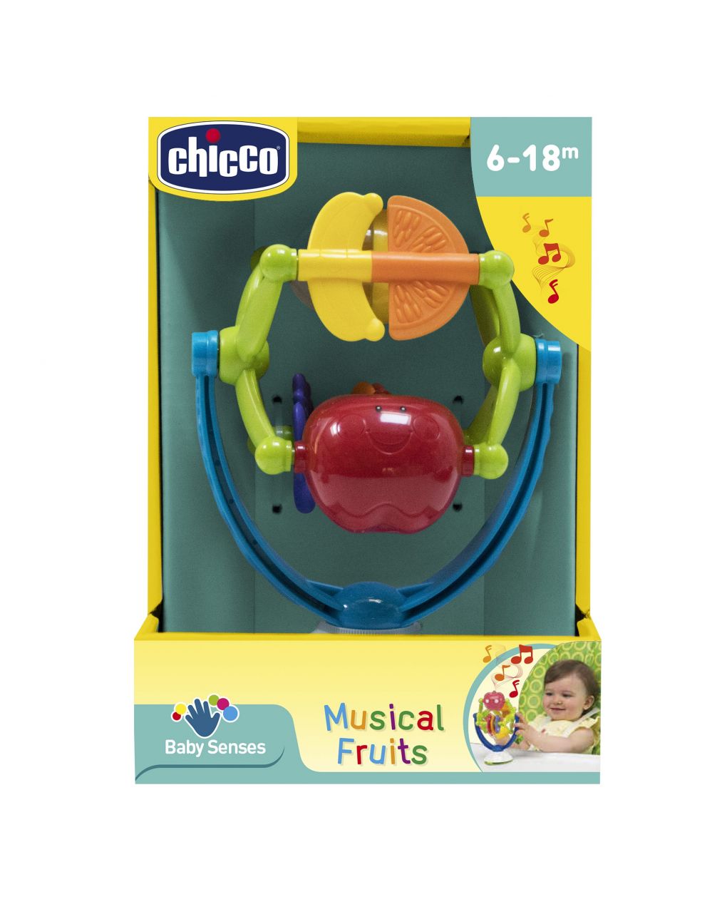 Chicco - gioco seggiolone frutta musicale