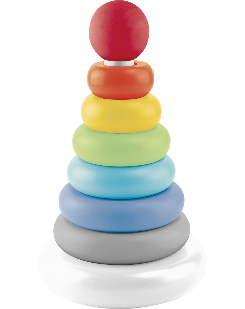 Wood'n play - piramide anelli arcobaleno