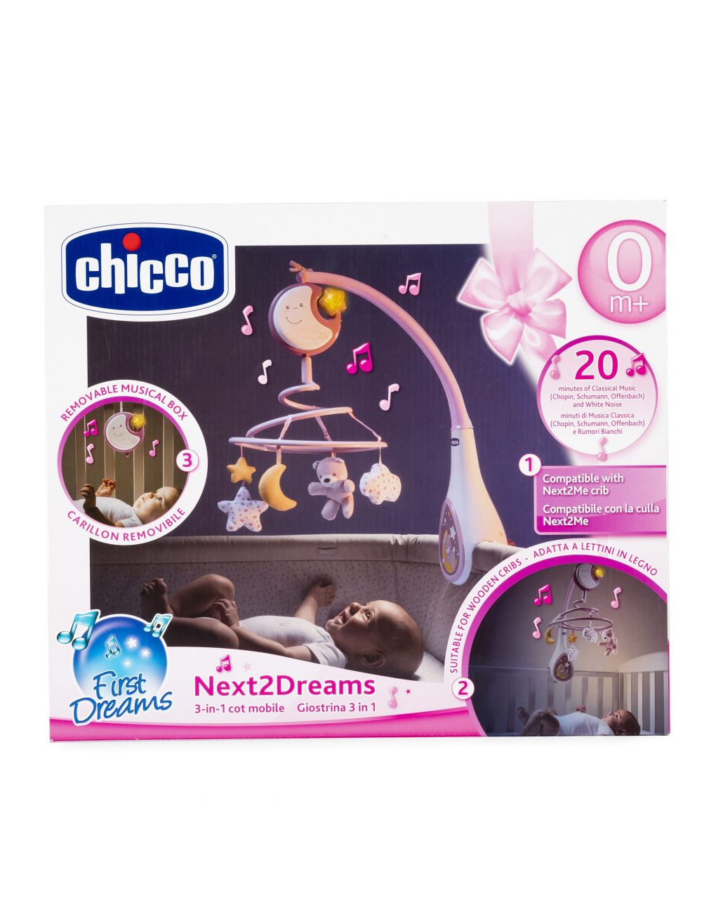 Chicco - giostrina next2dreams rosa