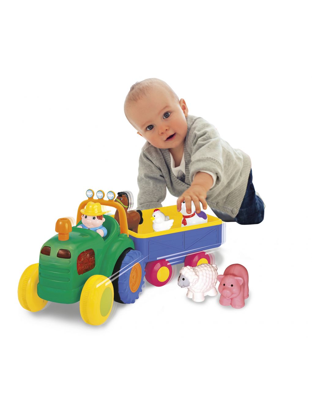 Baby smile - trattore con animali