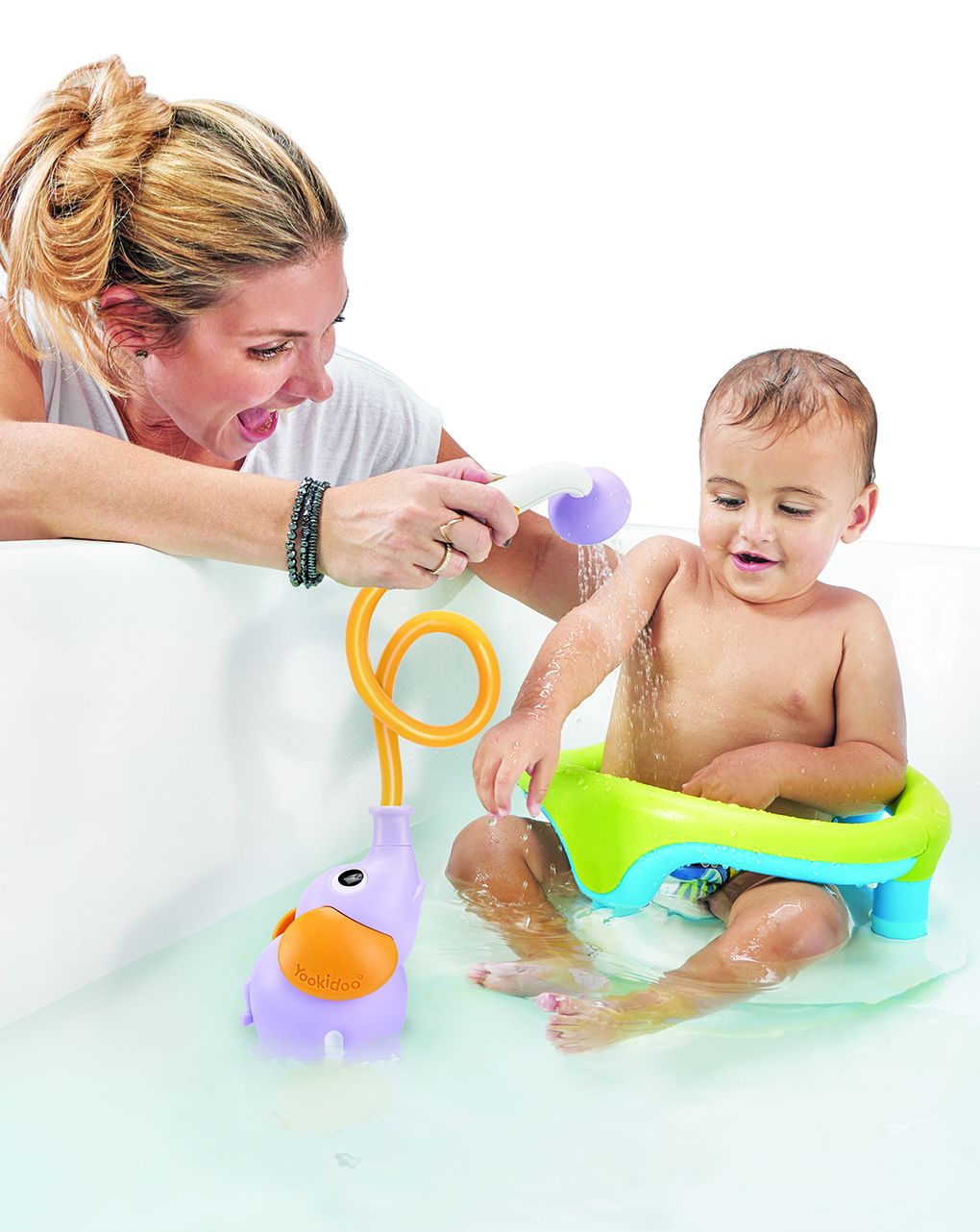 Yookidoo - elephant baby shower - purple