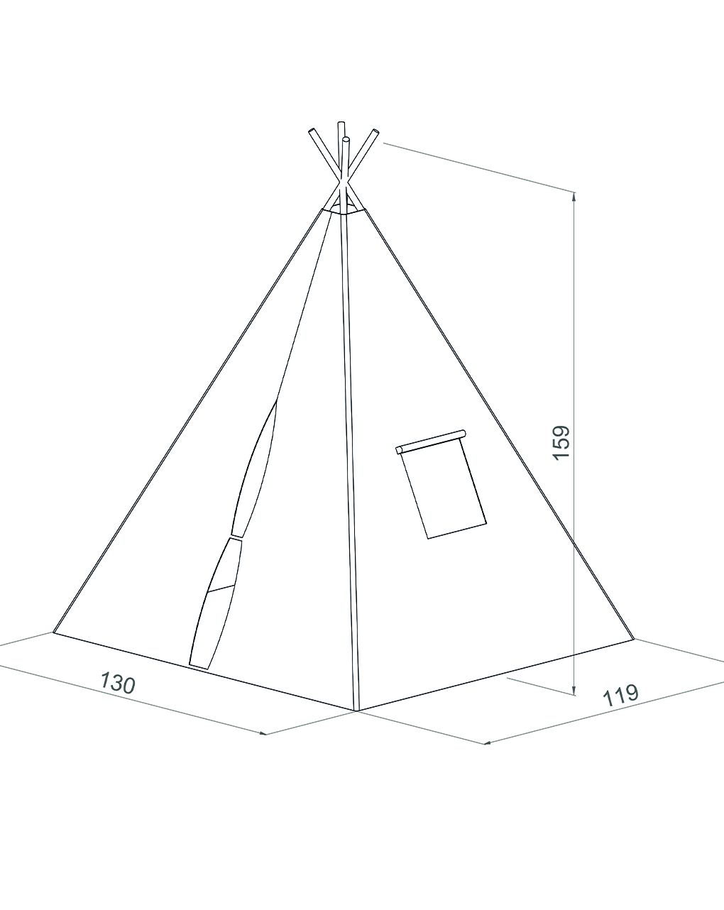 Sunny - teepee tent cosmo