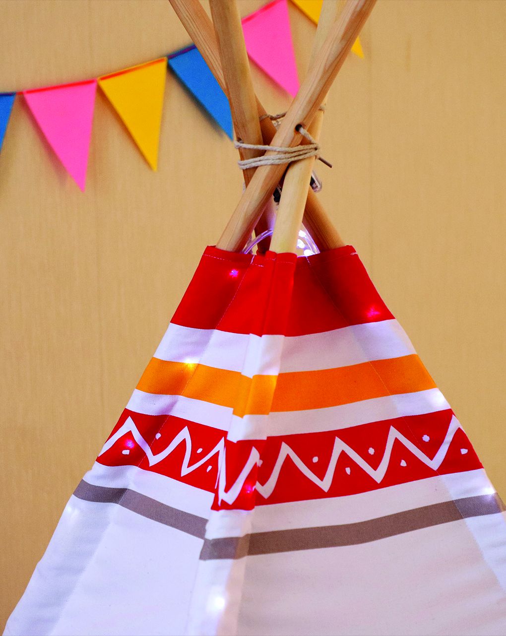 Sunny - teepee tent led - red