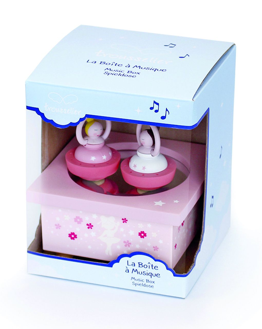 Trousselier - dancing music box ballerina pink