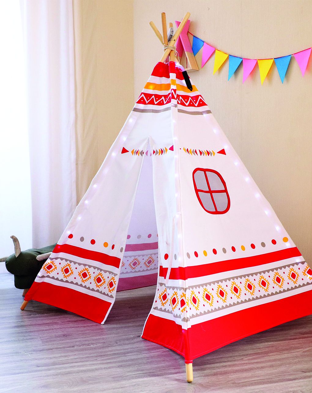 Sunny - teepee tent led - red