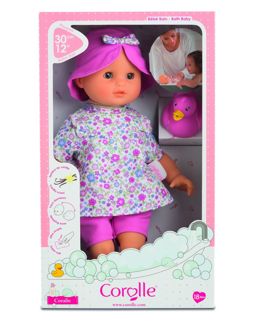 Corolle - bebe' bagno - coralie corolle's flowers