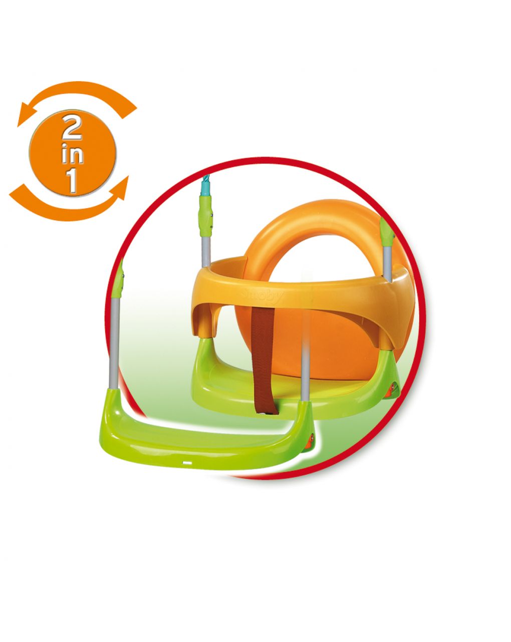 Dolce altalena con seggiolino evolutivo h cm. 120 - smoby