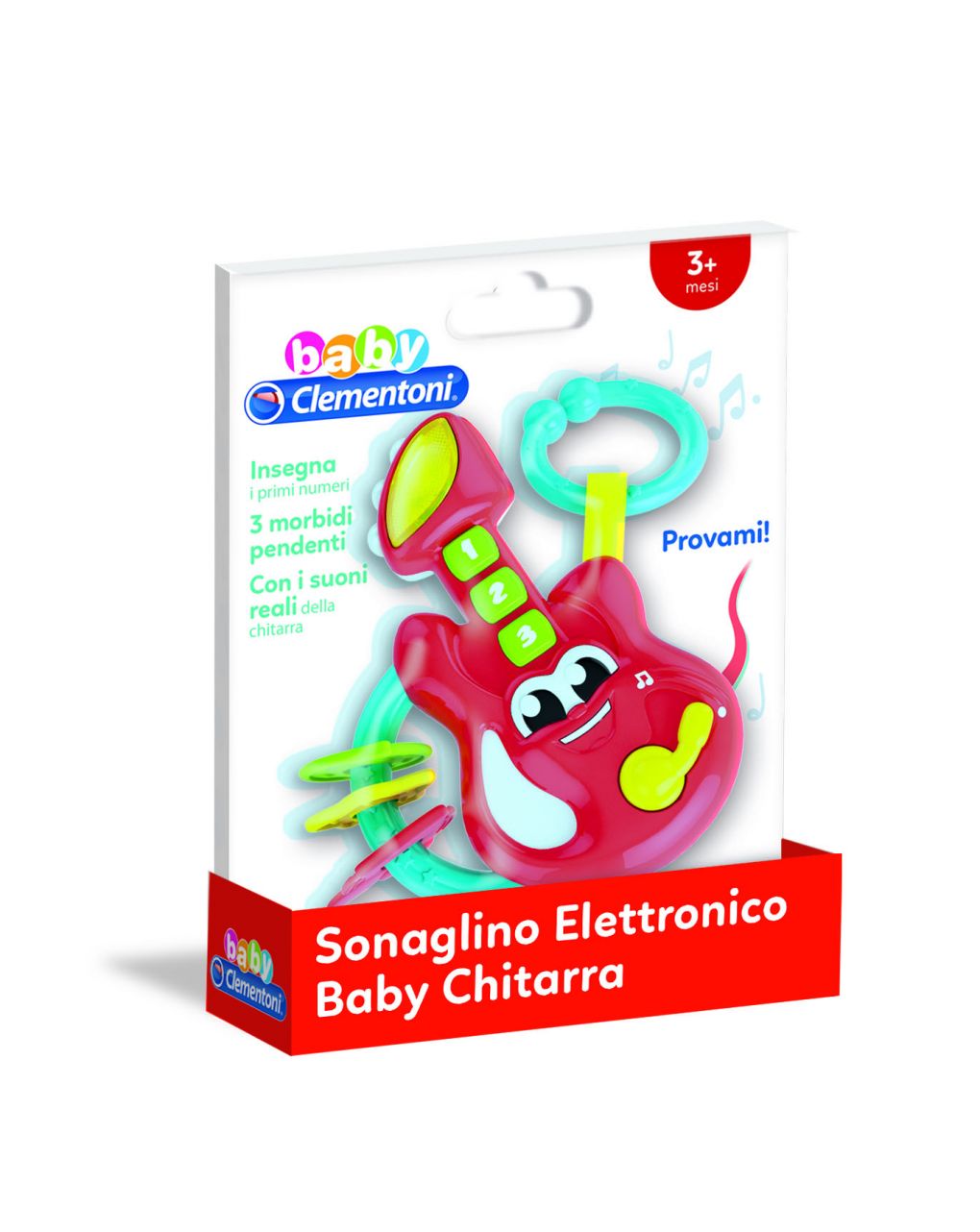 Baby clementoni - sonaglino elettronico baby chitarra