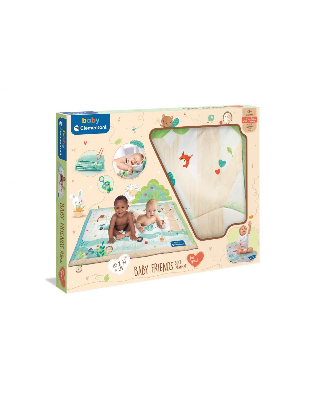 Baby clementoni - baby friends soft play mat