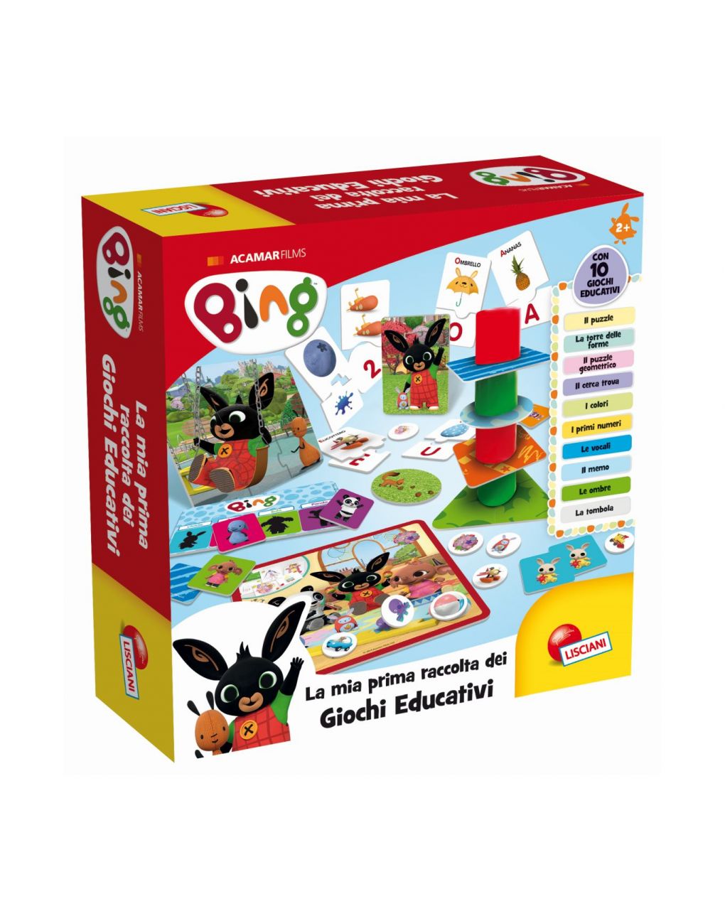 Lisciani - bing raccolta giochi educativi baby