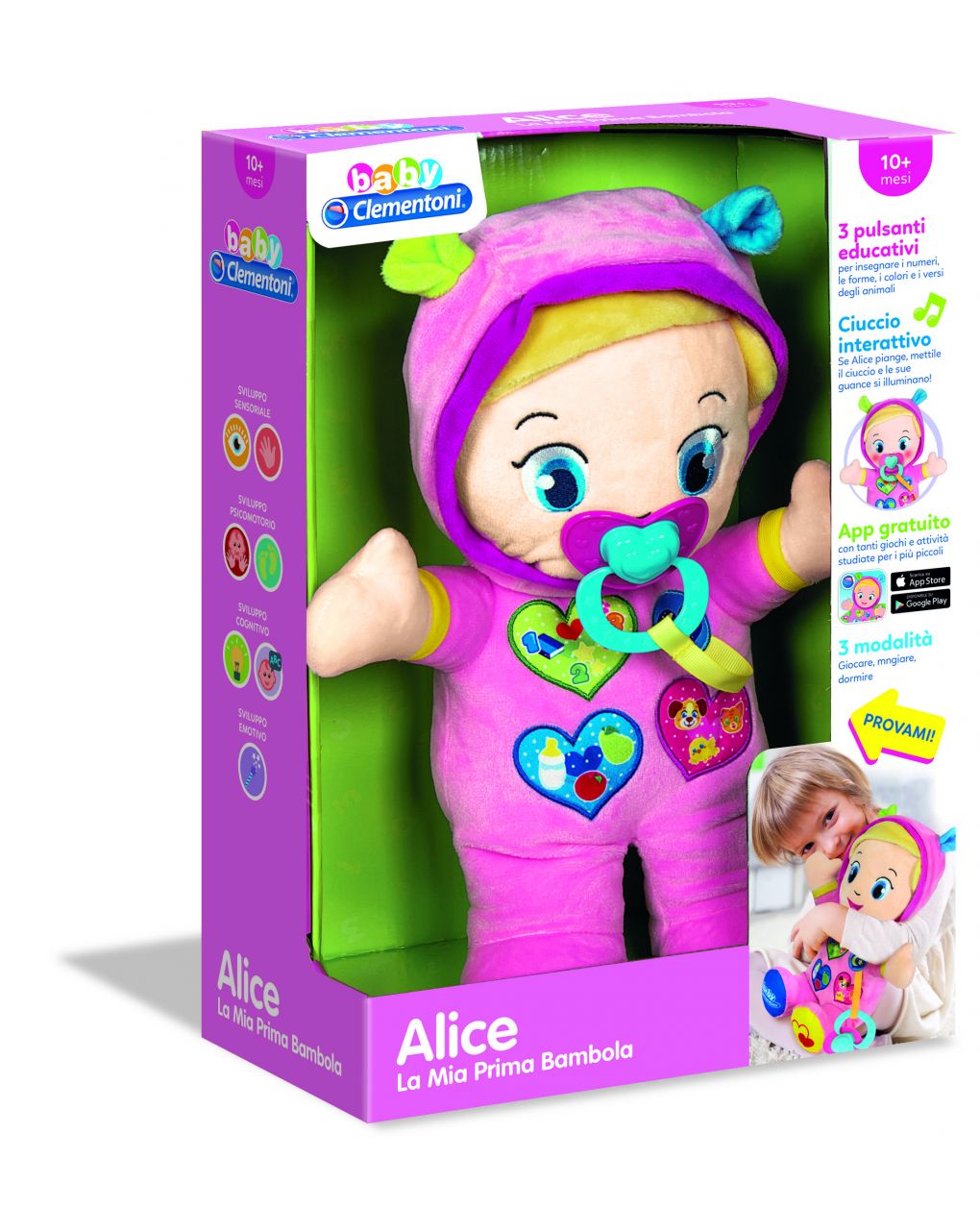 Baby clementoni - alice la mia prima bambola
