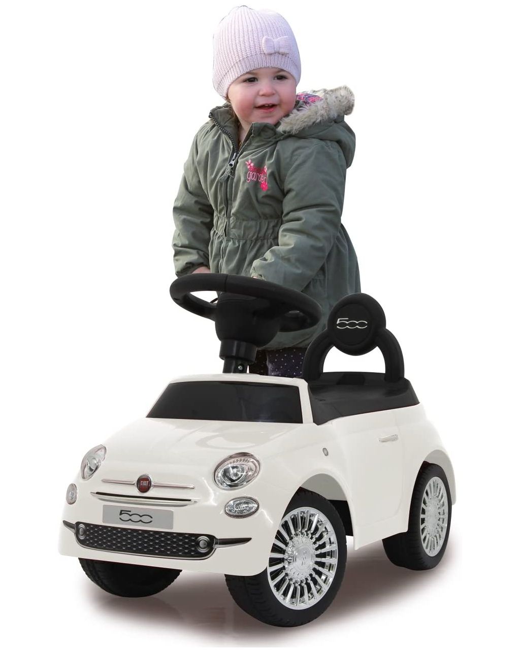 Injusa - runruntoys baby push toys fiat 500 bianco