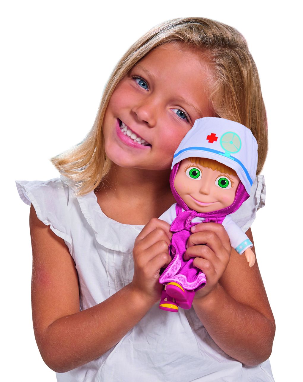 Masha & orso - bambola masha veterinaria cm. 23