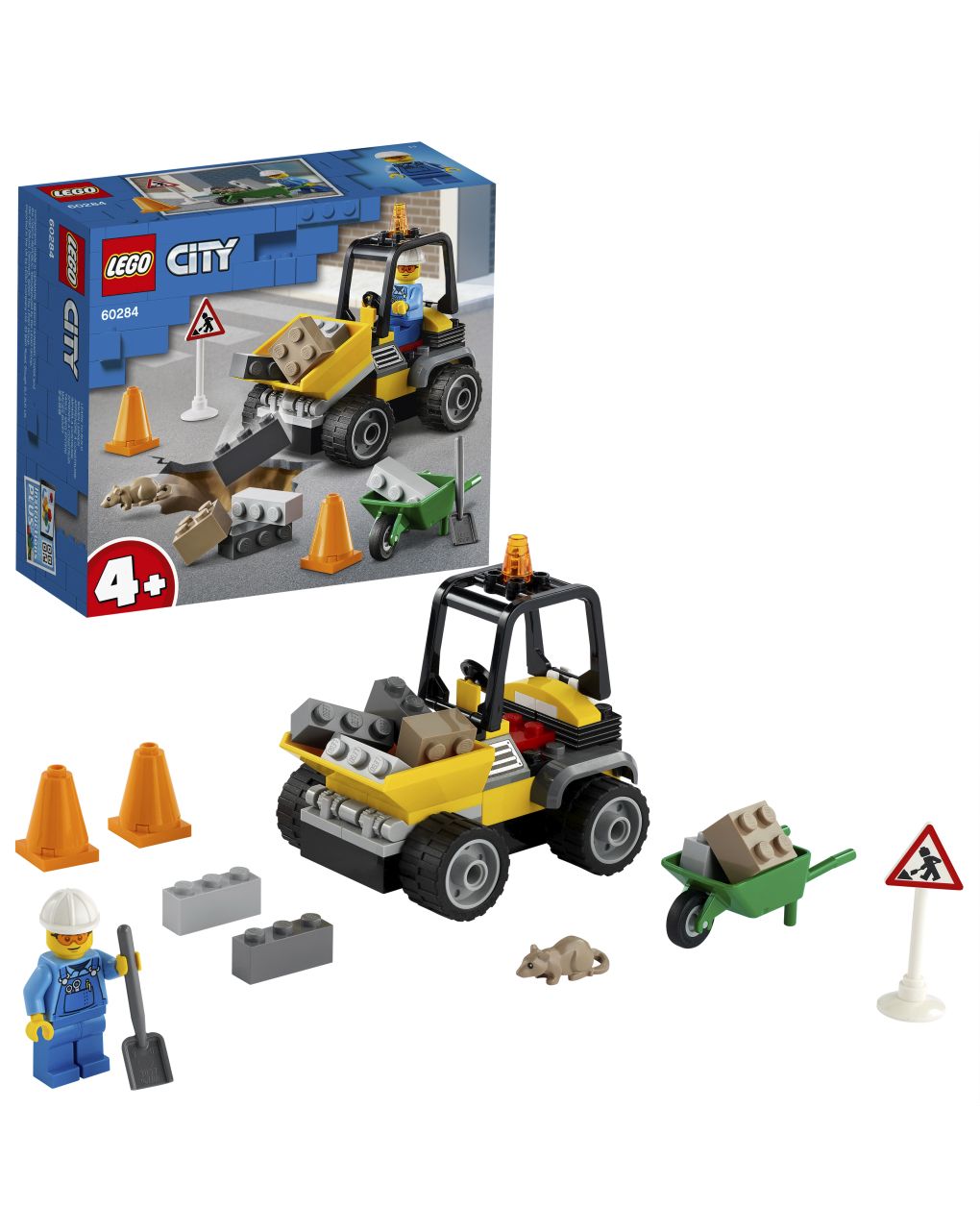 Lego city great vehicles - ruspa da cantiere - 60284