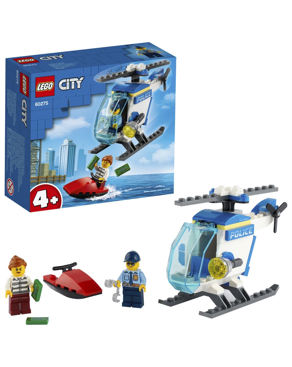 Lego city police - elicottero della polizia - 60275