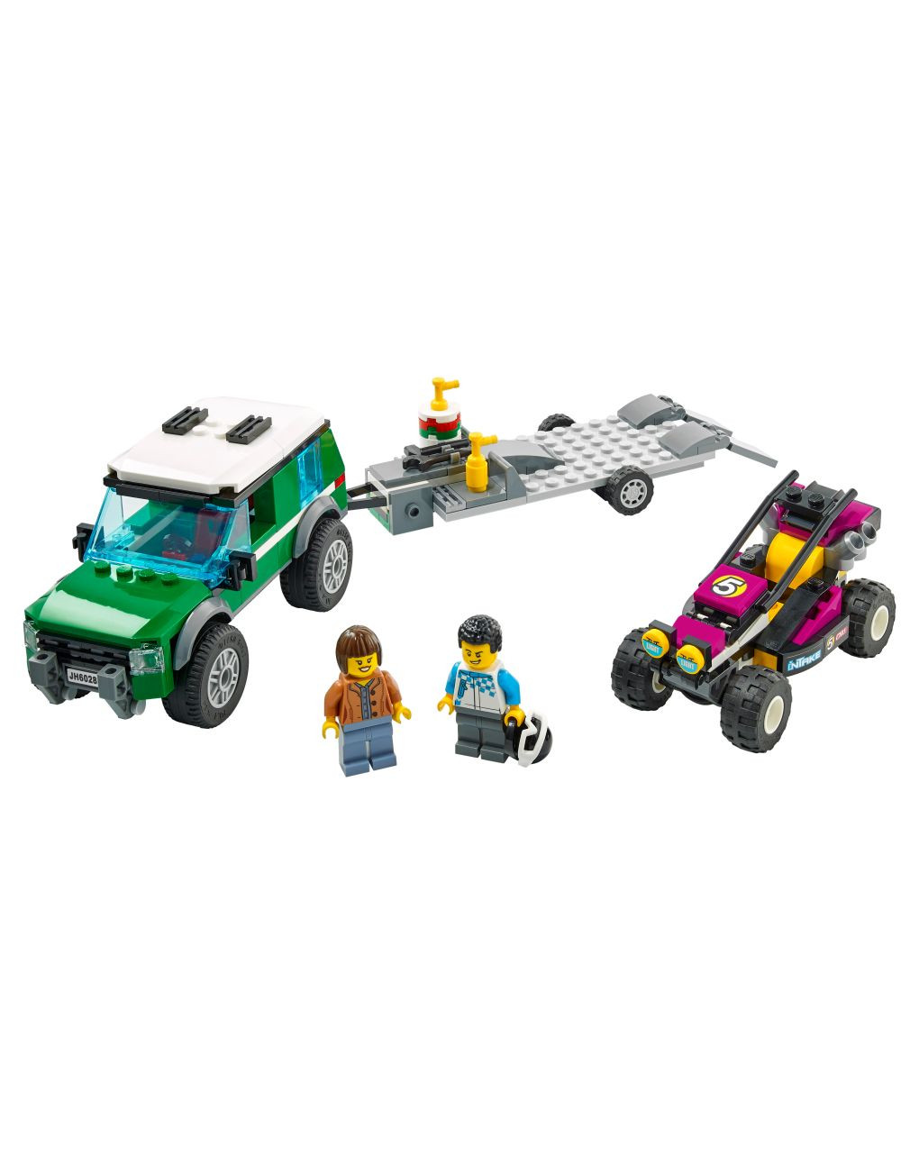 Lego city great vehicles - trasportatore di buggy da corsa - 60288