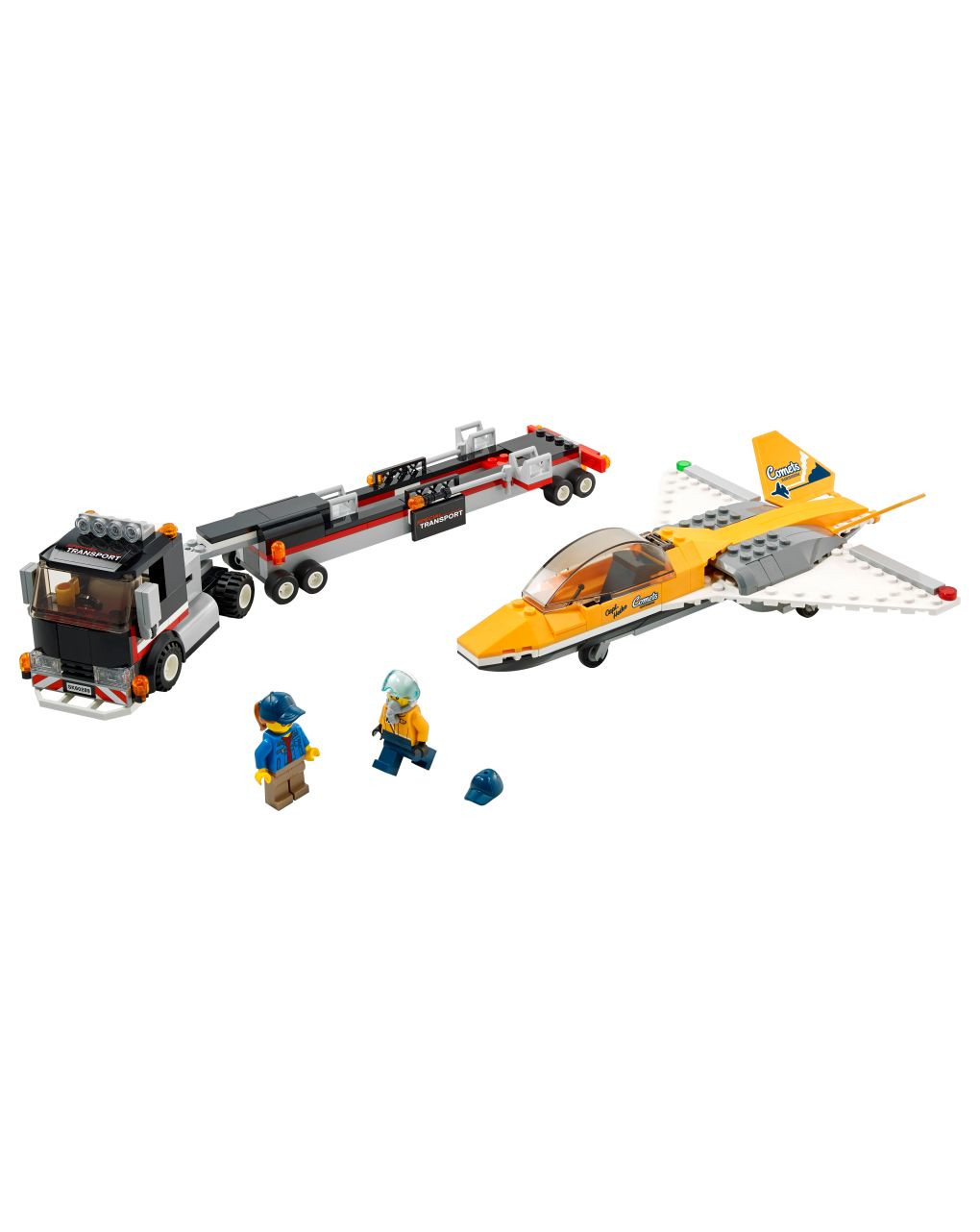Lego city great vehicles - trasportatore di jet acrobatico - 60289