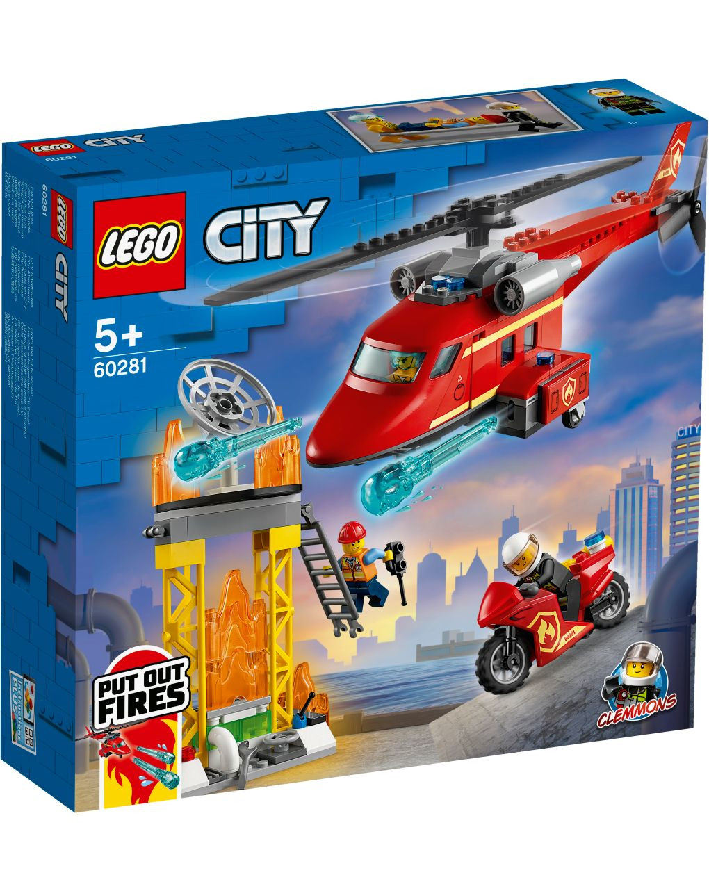 Lego city fire - elicottero antincendio - 60281