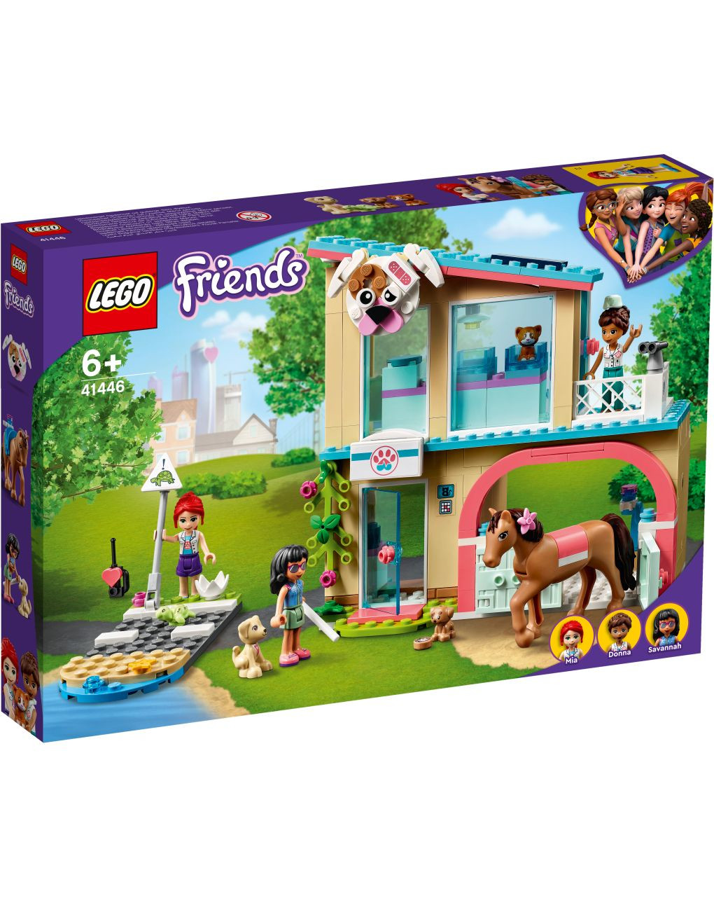 Lego friends - la clinica veterinaria di heartlake city - 41446
