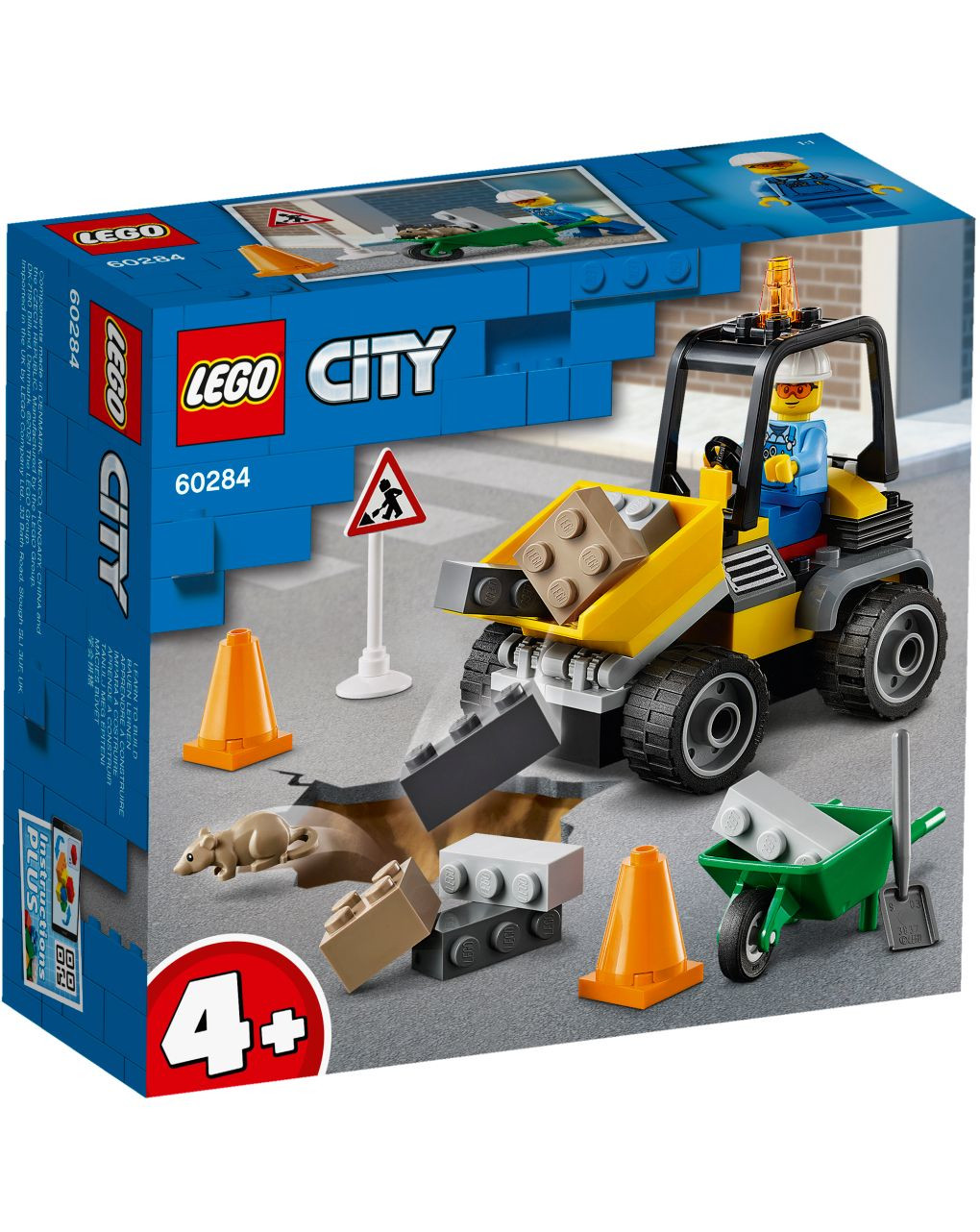 Lego city great vehicles - ruspa da cantiere - 60284